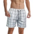 thumbnail image 1 of Mens Shorts Men Fashion Casual Drawstring Elastic Stripe Printing Beach Shorts, 1 of 8