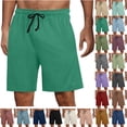 thumbnail image 1 of Clearance under 10 Mens Summer Swim Shorts Men's Summer Pocket Beach Breathable Sports Shorts Pants S, White, 1 of 7