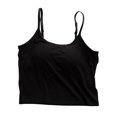 thumbnail image 1 of Clearance under 10$ Sevevn Fashion Ladies Camisole With Chest Pad No Steel Rings Bottom Underwear Yoga Sports Tank Women Beach Fashion Black M, 1 of 6
