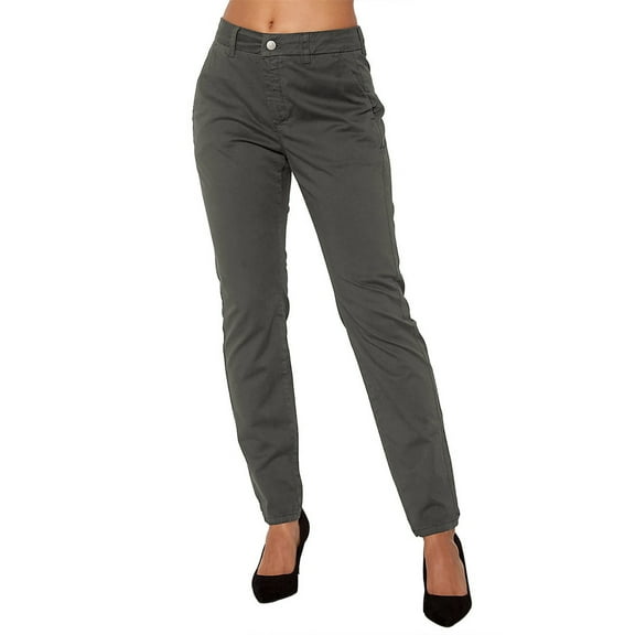 Sevevn Fashion Pants Ladies Cargo Pants Pocket Pants Solid Women Pants Full Length Pants Spring Tops for Women Gray S