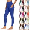 thumbnail image 1 of Clearance under 10$ Sevevn Women Workout Out Pocket Leggings Fitness Sports Running Yoga Athletic Pants Holiday Gift Finder Blue XL, 1 of 9