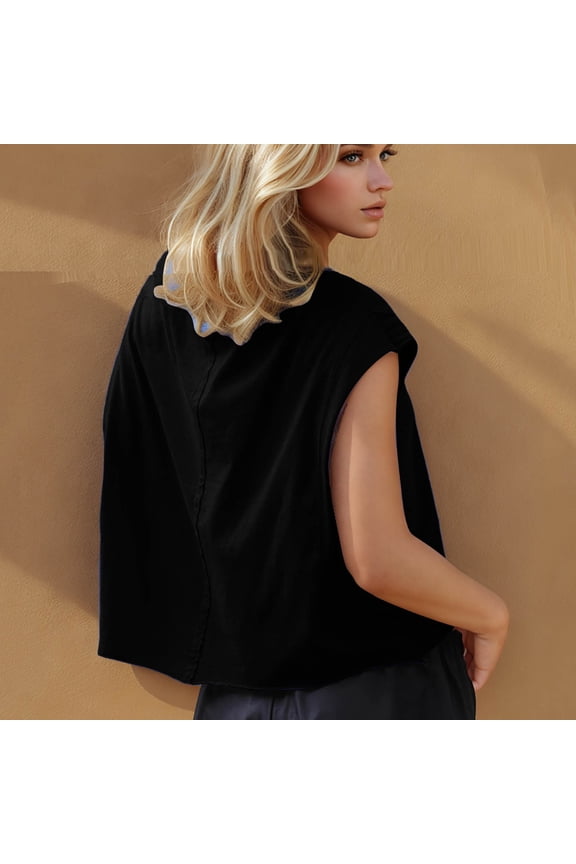 Womens Open Back Workout Tops Backless Short Sleeve Athletic Shirt Running Crop Tops Gym Yoga Tee Rollbacks Black M