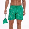 thumbnail image 1 of Clearance under 10 Summer Shorts for Men, Man Printing Casual Sports Pocket Drawstring Swim Shorts Beach-Pants L, Green, 1 of 4