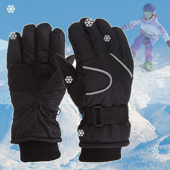 Clearance under 10 Toddler Girls Boys Snow Gloves Kids Ski Winter Gloves Windproof Children Warm Gloves Kids Ski Gloves for Outdoor Sports