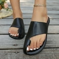 thumbnail image 1 of Sandals for Women 2026 Women's Fashion Casual Toe Solid Spring And Summer New Flat Sandals, 1 of 8