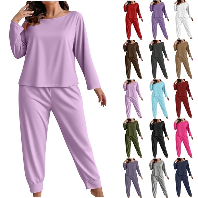 Womens Summer Vacation Outfits Fashion Round Neck Short Sleeve Pants Casual Suit 2 Piece Sets Beige 3XL