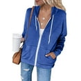thumbnail image 1 of under $15 Turilly Lady Coats Winter Plus Size Jackets Fashion Women Casual Hooded Slim Zipper Fleece Sweater Coat, 1 of 5