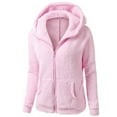 thumbnail image 1 of Turilly Lady Coats Winter Plus Size Jackets Women Hooded Sweater Coat Winter Warm Wool Zipper Coat Long Sleeve Outwear, 1 of 3