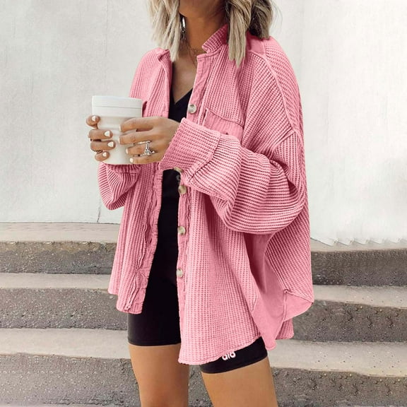 Turilly Women Coats Winter Jacket Women's Fashion Color Cardigan Outwear Suit Coat Long Sleeve Coat