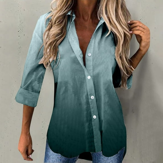 Turilly Women's Coats and Jackets Women Printed Long Sleeve Tank Career Bloues Cardigan Tops