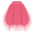 thumbnail image 1 of qolati Women 1950s Tutus Skirt Vintage Elastic Waist Pleated Dance Skirt Short Petticoats Layered Tulles Puffy Mini Skirts, 1 of 2