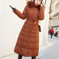 thumbnail image 1 of Clearance under $5.00 GaThRRgYP Womens Long Coats and Jackets Clearance,Women's Fall and Winter Long Sleeved Warm Cotton Jacket, 1 of 3