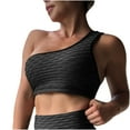 thumbnail image 1 of Lindreshi Sports Bras for Women High Impact Fashion Women Solid Color Sleeveless Cold Shoulder Casual Tanks Blouse Tops, 1 of 6