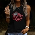 thumbnail image 1 of Sevevn Women's Summer Casual Round Neck Loose Sleeveless T-Shirt Beach Vacation Clothes for Women Black M, 1 of 4