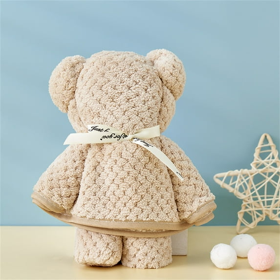 Clearance under 5 75x35cm PVC Tote Bag High Density Coral Velvet Gift Pineapple Plaid Towel Gift Bear Towel
