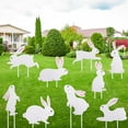 thumbnail image 1 of Clearance under 5 9pc Easter Bunny Yard Signs Easter Ground Courtyard Decoration Arrangement Easter Clearance, 1 of 9