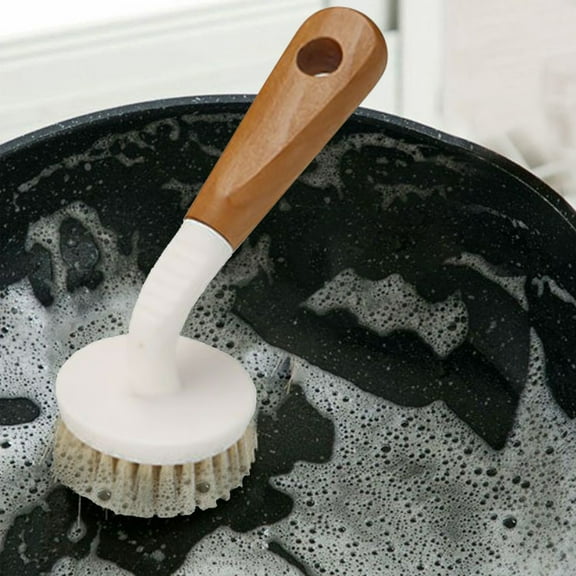 Clearance under 5 Dish Washing Brush Sisal with Handle Dish Brush Scrub Brush for Pans Pots Dishwashing And Cleaning Brushes White