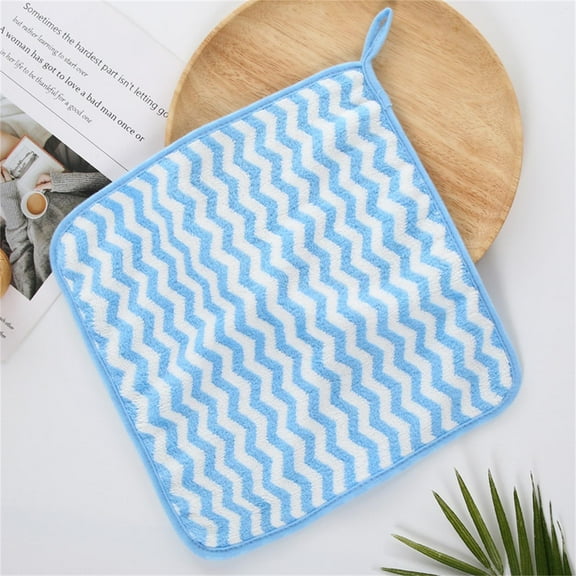 FAMTKT Face Cloths for Washing Face Children's Small Towel Absorbent Coral Velvet Towel 30*30cm