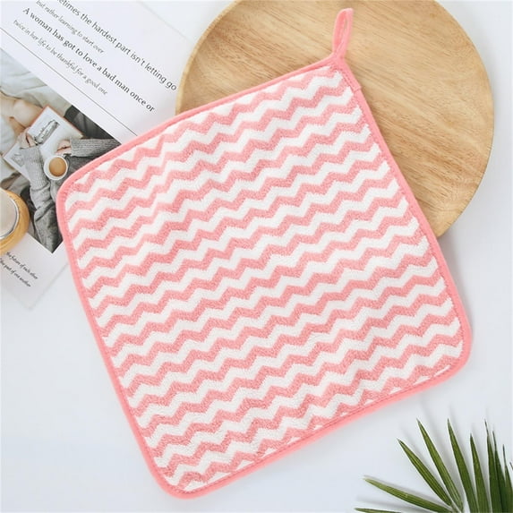 FAMTKT Face Cloths for Washing Face Children's Small Towel Absorbent Coral Velvet Towel 30*30cm