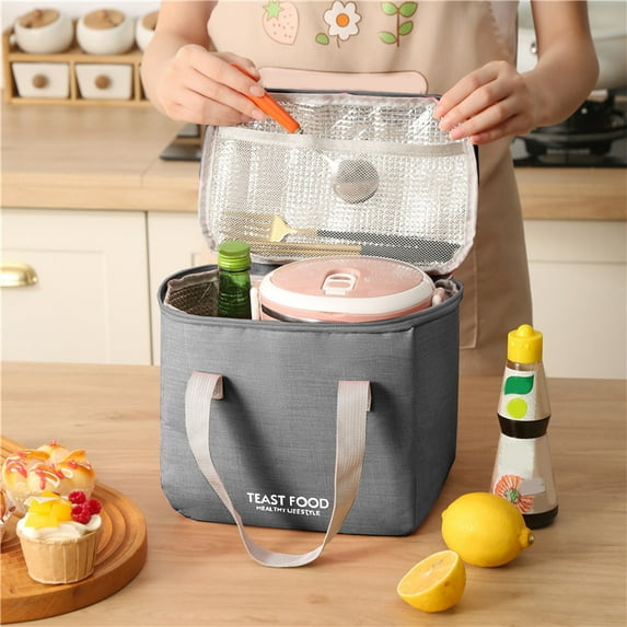 FAMTKT Lunch Bag Insulated Bento Bag Lunch Bag Insulated Cooler Lunch Bag Portable Picnic Bag Tote Lunch Bag