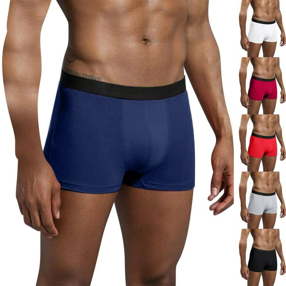 Large Men Briefs Boxers Men's Sports Cotton Printed Seamless Breathable Four Corner Underwear And Flat Corner Pants