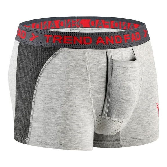Clearance under 5 Large Men Briefs Boxers Men's Separation Four Corner Scrotal Support Bag Physiological Flat Pants