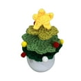 thumbnail image 1 of Clearance under 5, Mini Christmas Tree, Knitted Mini Simulated Christmas Tree Potted Plant Knitted Christmas Decorations Gifts for Kids, 1 of 6