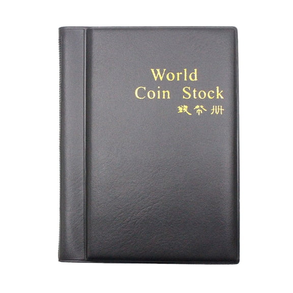 New Collecting 120 Pockets World Coin Collection Storage Holder Money Album Book Black