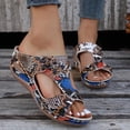 thumbnail image 1 of Womens Slippers Gnobogi Women's Shoes Flat Low-heeled Floral Flip Flops Sandals Casual Beach Slippers Slippers for Women, 1 of 9