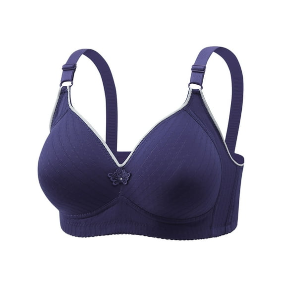 Clearance under 5!Sevevn Women's Solid Color Seamless Nude Lifting Soft Support Bra For Women Everyday Bras Blue XL Deal of the Week