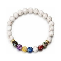 FAMTKT Bracelet for Women, 7 Chakras Crystals and Healing Stones Bracelets ,Crystal Bracelet Yoga Beaded Bracelets