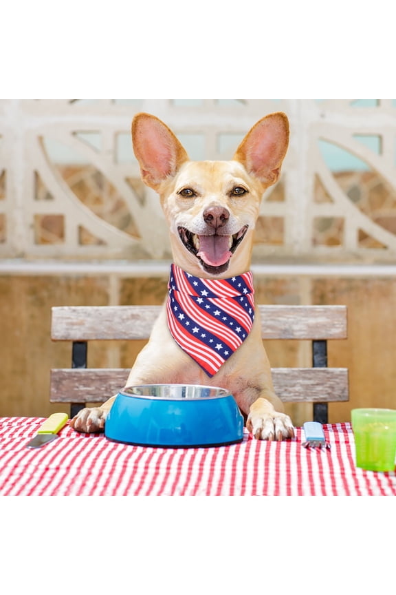 Dog Cat Printing Pet Saliva Towel Tie Personality Dog Bandana Bib Adjustable