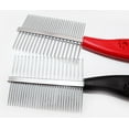 thumbnail image 1 of Shldybc Dog Combs with Rounded Ends Stainless Steel Teeth, Cat Comb for Removing Tangles and Knots, Professional Grooming Tool for Long and Short Haired Dog, Cat and Other Pets, 1 of 9