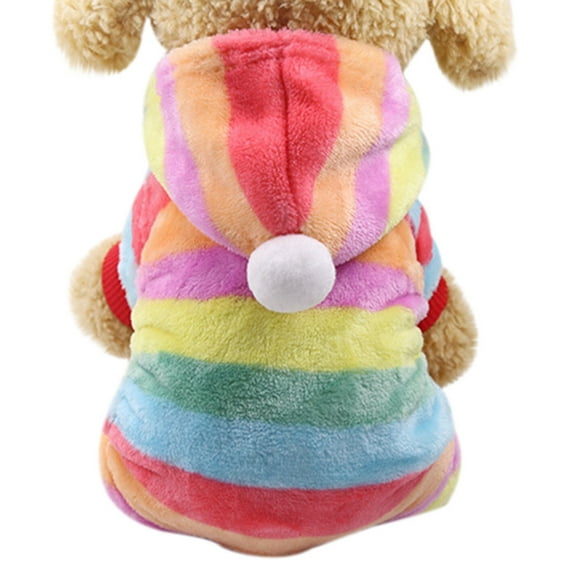 FAMTKT Pet Clothes Dog Cute Colorful Hooded Coat Dress, Dog Birthday Party Supplies, Pet Clothes
