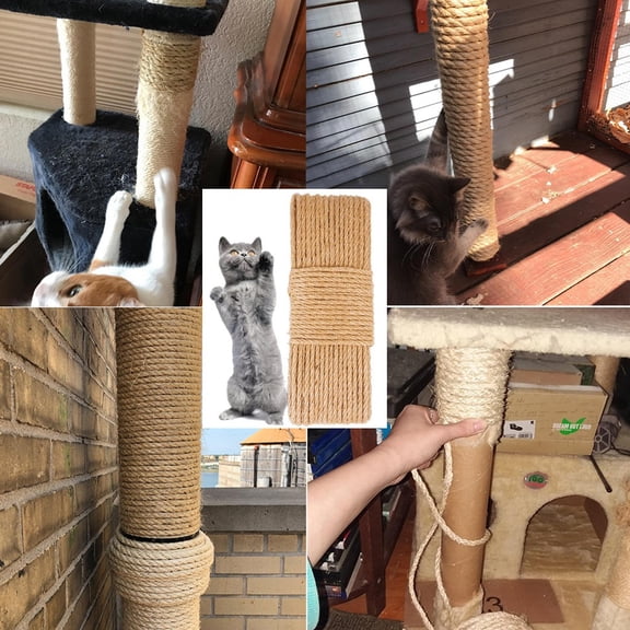 Shldybc Pet Column Grinding Claw Crawling Decorative Sisal Rope