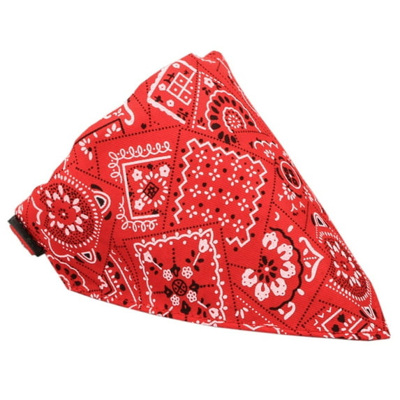FAMTKT Pet Dog Puppy Neck Scarf Bandana Collar Neckerchief RD/S, Dog Clothes and Costumes, Dog Bandanas