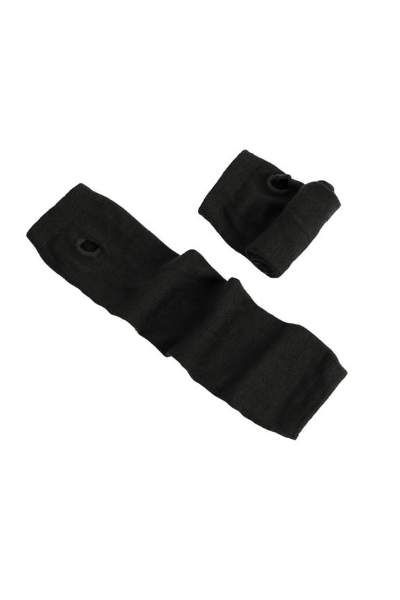 FAMTKT Women's Knit Arm Warmers Fingerless Gloves Thumb Hole Gloves Elbow Length Gloves Warm Arm Gloves