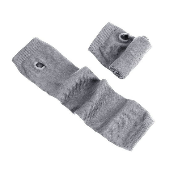 FAMTKT Women's Knit Arm Warmers Fingerless Gloves Thumb Hole Gloves Elbow Length Gloves Warm Arm Gloves