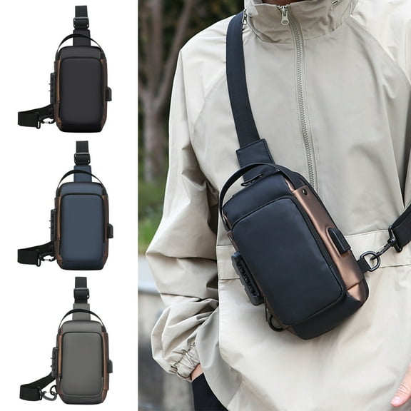 Clearance under $5 Usloyux Tactical Chest Sling Bag for Men,Theft Crossbody Bag,Lightweight Hiking Shoulder Pack for Cycling, Travel, Camping
