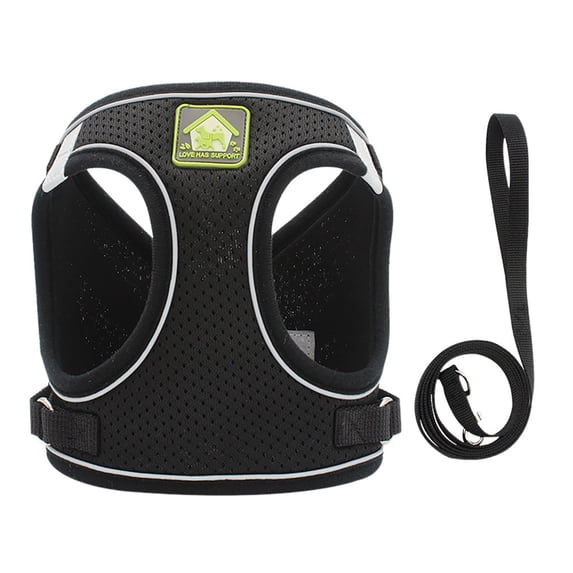 Clearance under $5 kladzum Dog Harnesses and Leash Set Soft Mesh Step-in Small Dog Leash Set Reflective Puppy Vests Harnesses