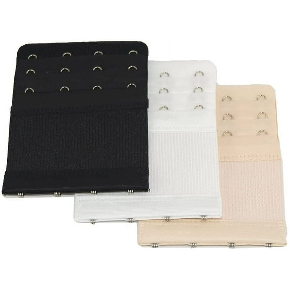 Clearance under $5Stretch Elastic Bra Extender 3-Pack (3-Hook, Beige)a-3