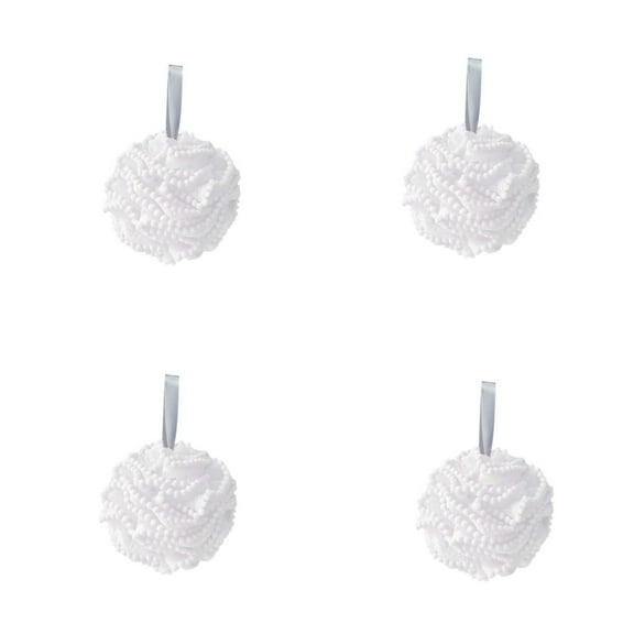 ClearanceClearance!Shower Loofahs 4 Pack, Body Wash Scrubbers, Exfoliating Back Bath Sponge Shower Scrubber for Body, Luffa for Men Kids Women, Shower Puff Bath Pouf for Scrub