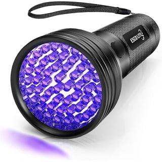 UV Black Light Flashlight, Powerful 51 LED Blacklight Flashlights for Pet  Urine Detection, Resin Curing, Dog Stain, 1Pcs 