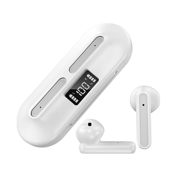 ClearanceHeadphones Bluetooth 5.0 Wireless Earbuds Enc Noise Cancelling Mic, Bass Stereo over Ear Buds , 48h Playback and Dual LED Display,For Sports/Workouts/Gym/Gaming231a
