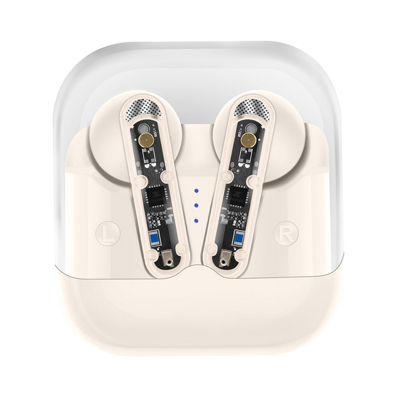 ClearanceUltralight Bluetooth Headset with Noise Cancelling , Bluetooth Earpiece with Charging Case, Heavy Bass Tws out of the Bin Boot Light Running Tpye-C Charging Port160e