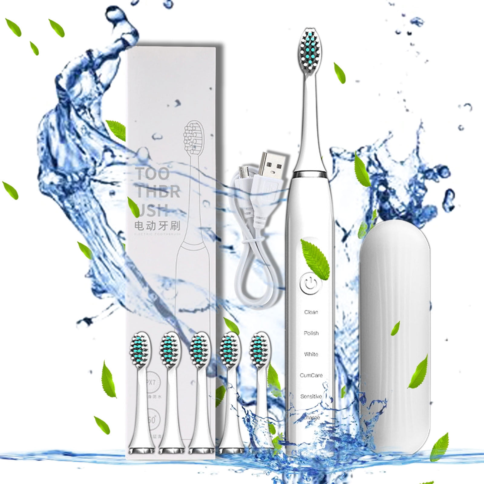 Clearanec!Tupukom Rechargeable Electric Powered Toothbrush,Electric