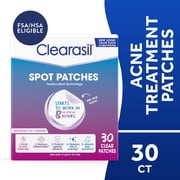 Clearasil Rapid Rescue Day and Night Acne Spot Patches, 30 Count