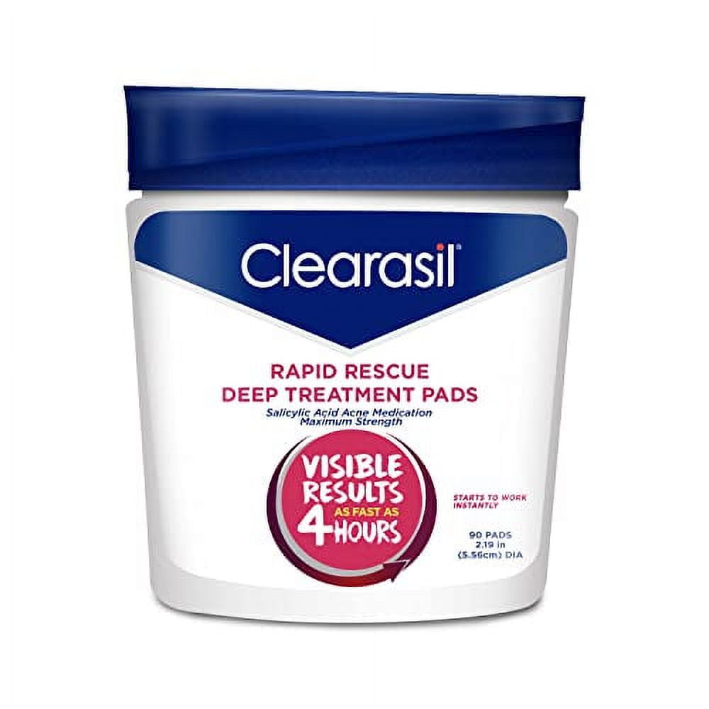 Clearasil Rapid Rescue Oil-Free Acne Treatment Pads, 90 Count