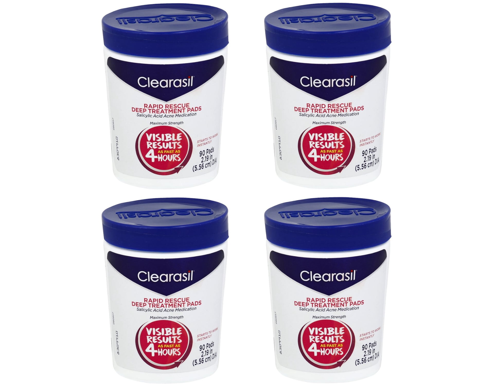 Clearasil Rapid Rescue Deep Treatment Cleansing Pads, 90 Count Pack of ...