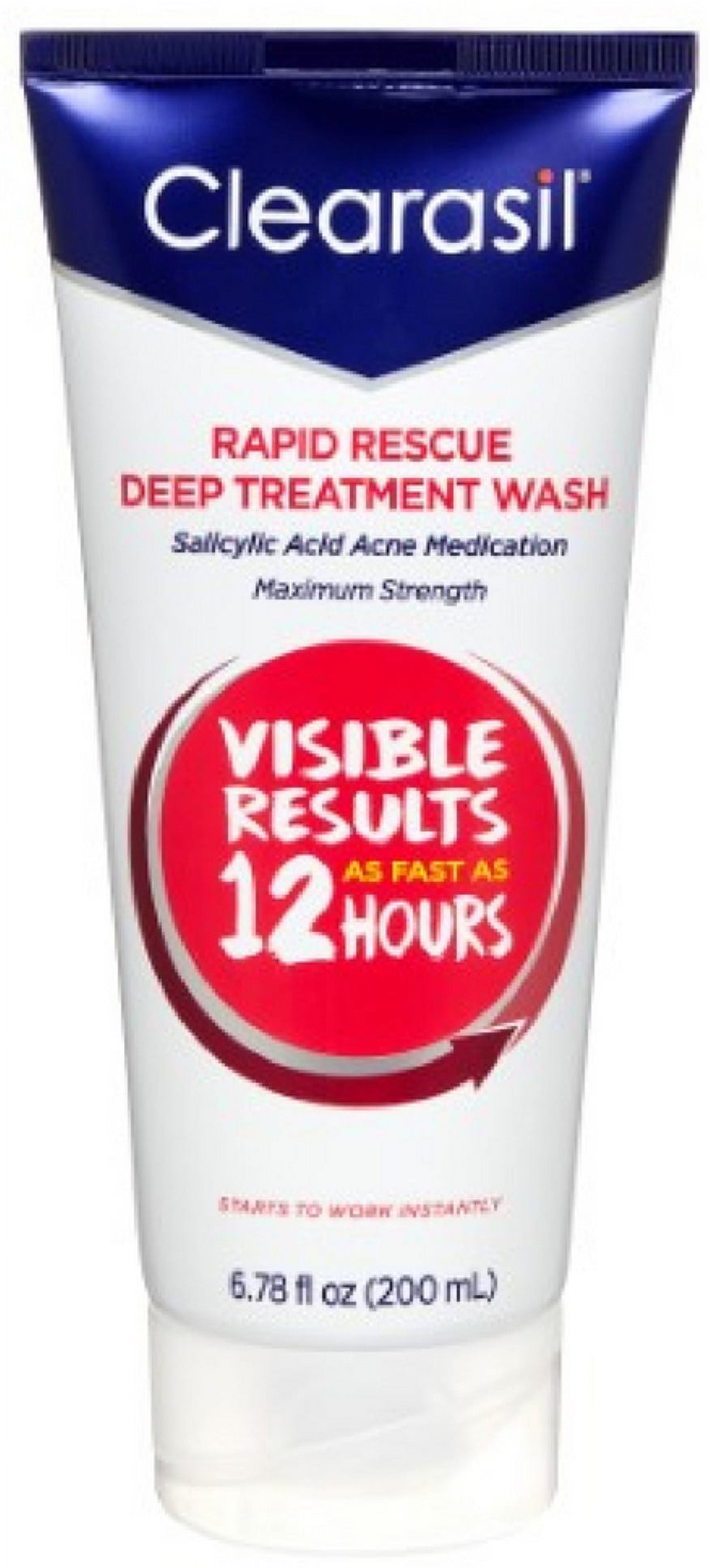 Clearasil Rapid Rescue Deep Treatment Wash, Normal to Oily Skin, 6.78 fl oz (Pack of 3)
